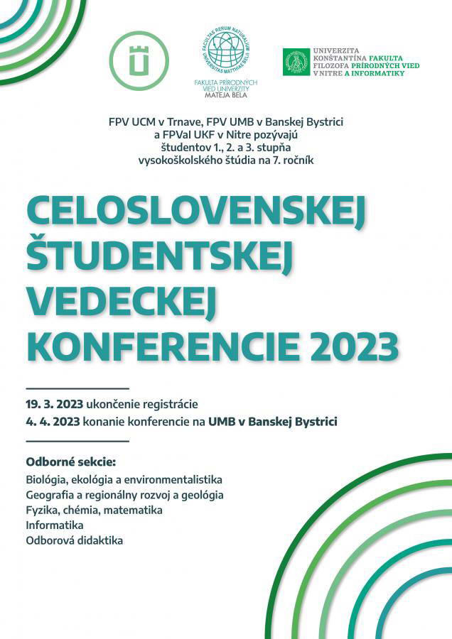 Študentská vedecká konferencia 2023