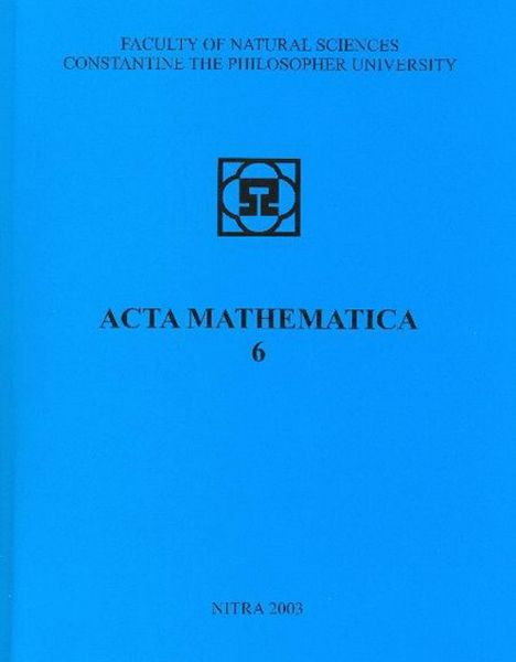 Acta mathematica 6 