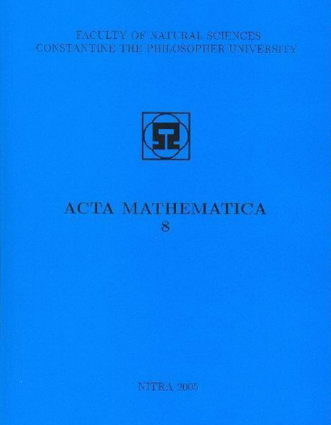 Acta mathematica 8
