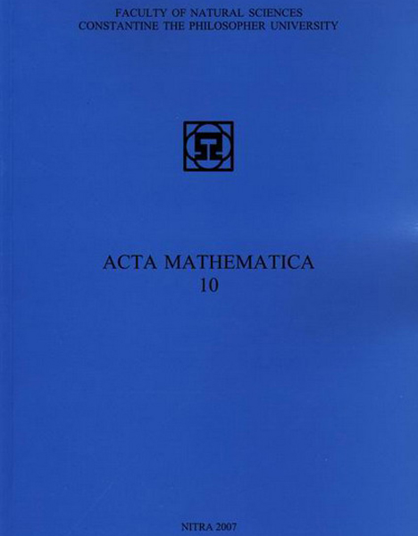 Acta mathematica 10
