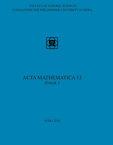 Acta Mathematica 13 Zväzok 2