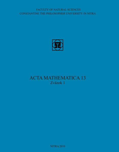 Acta Mathematica 13 Zväzok 1