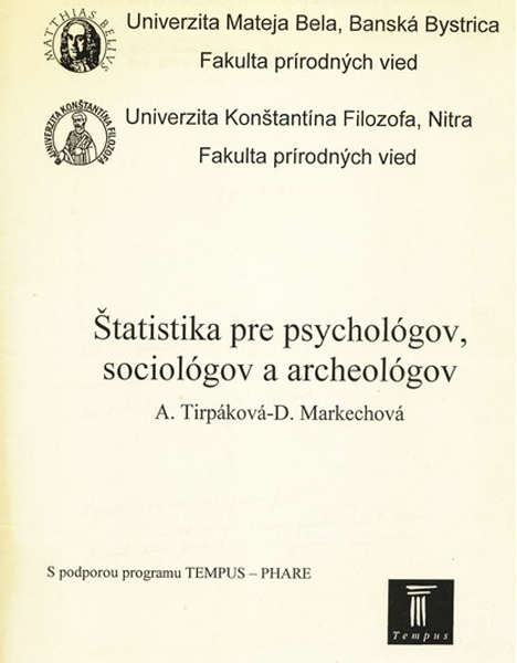 Štatistika pre psychológov, sociológov a archeológov